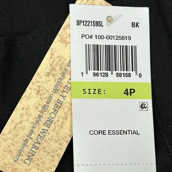 Democracy Itty Bitty Boot Jeans Black Denim size 4 Petite NWT - Picture 7 of 9